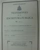 Testimonio de escritura comerciante individual